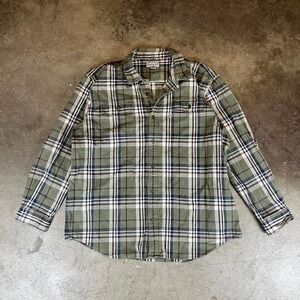 Vintage Green plaid Carhartt flannel